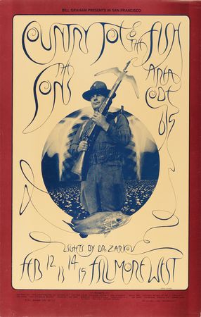 Lot #7298 Fillmore West: (10) Bill Graham Concert Posters, with Creedence Clearwater Revival, Santana, Chicago, and Lightning Hopkins - Image 7