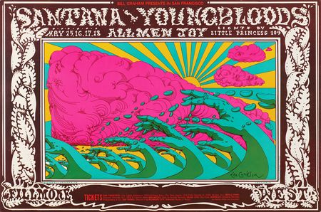 Lot #7298 Fillmore West: (10) Bill Graham Concert Posters, with Creedence Clearwater Revival, Santana, Chicago, and Lightning Hopkins - Image 8