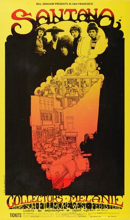 Lot #7299 Fillmore West: (10) Bill Graham Concert Posters, with Santana, Jeff Beck, Chuck Berry, and Humble Pie - Image 10