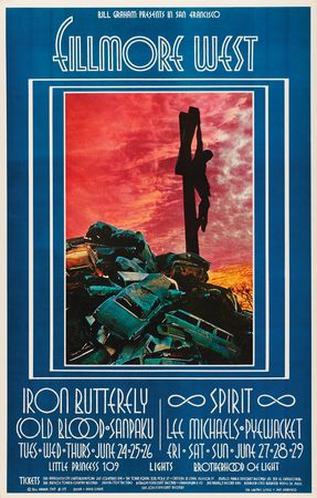 Lot #7299 Fillmore West: (10) Bill Graham Concert Posters, with Santana, Jeff Beck, Chuck Berry, and Humble Pie - Image 2