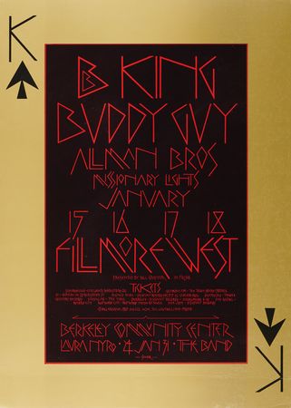 Lot #7300 Fillmore West: (10) Bill Graham Concert Posters with Big Brother & The Holding Company, Moody Blues, Jeff Beck, and Chicago - Image 2