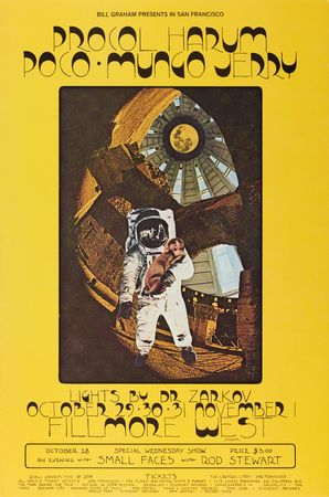 Lot #7300 Fillmore West: (10) Bill Graham Concert Posters with Big Brother & The Holding Company, Moody Blues, Jeff Beck, and Chicago - Image 3