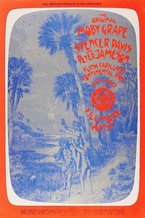 Lot #7300 Fillmore West: (10) Bill Graham Concert Posters with Big Brother & The Holding Company, Moody Blues, Jeff Beck, and Chicago - Image 4