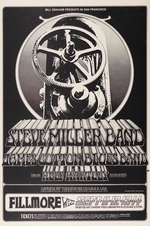 Lot #7300 Fillmore West: (10) Bill Graham Concert Posters with Big Brother & The Holding Company, Moody Blues, Jeff Beck, and Chicago - Image 9