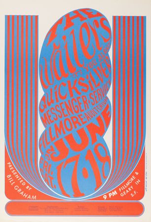 Lot #7290 Fillmore: (11) Bill Graham Concert Posters, with Pink Floyd, Jefferson Airplane, Byrds, and The Wailers - Image 12