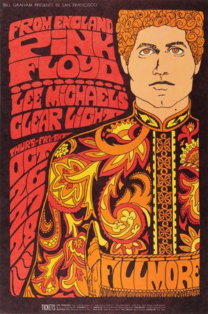 Lot #7290 Fillmore: (11) Bill Graham Concert Posters, with Pink Floyd, Jefferson Airplane, Byrds, and The Wailers - Image 6