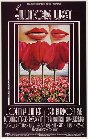 Lot #7301 Fillmore West: (8) Bill Graham Concert Posters, with Chuck Berry, Santana, Steve Miller, and Johnny Winter - Image 2