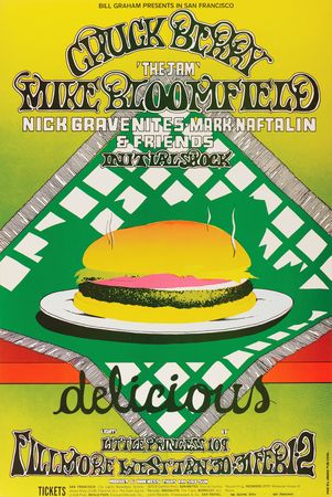 Lot #7301 Fillmore West: (8) Bill Graham Concert Posters, with Chuck Berry, Santana, Steve Miller, and Johnny Winter - Image 9