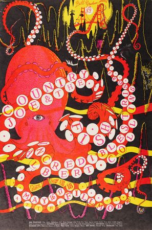 Lot #7289 Country Joe and the Fish: (8) Bill Graham Concert Posters Signed by Barry 'The Fish' Melton - Image 2