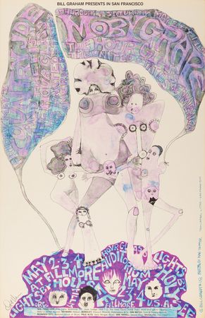 Lot #7289 Country Joe and the Fish: (8) Bill Graham Concert Posters Signed by Barry 'The Fish' Melton - Image 3