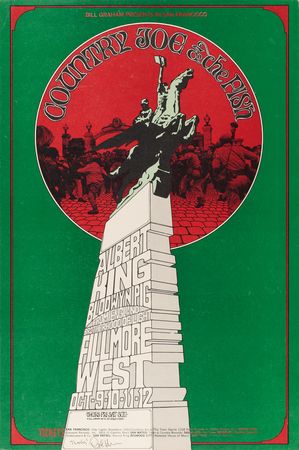 Lot #7289 Country Joe and the Fish: (8) Bill Graham Concert Posters Signed by Barry 'The Fish' Melton - Image 5