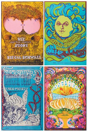 Lot #7304 Fillmore: (4) Bill Graham Concert