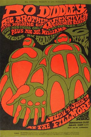 Lot #7291 Fillmore: (10) Bill Graham Concert Posters, with Cream, Big Brother and the Holding Company, Buffalo Springfield, and Chuck Berry - Image 10