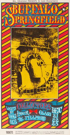 Lot #7291 Fillmore: (10) Bill Graham Concert Posters, with Cream, Big Brother and the Holding Company, Buffalo Springfield, and Chuck Berry - Image 2