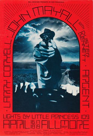 Lot #7291 Fillmore: (10) Bill Graham Concert Posters, with Cream, Big Brother and the Holding Company, Buffalo Springfield, and Chuck Berry - Image 4