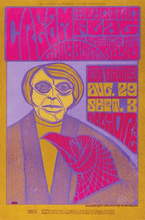Lot #7291 Fillmore: (10) Bill Graham Concert Posters, with Cream, Big Brother and the Holding Company, Buffalo Springfield, and Chuck Berry - Image 5