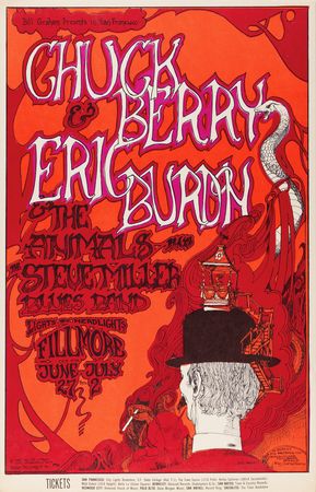 Lot #7291 Fillmore: (10) Bill Graham Concert Posters, with Cream, Big Brother and the Holding Company, Buffalo Springfield, and Chuck Berry - Image 7