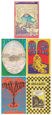 Lot #7303 Fillmore: (5) Bill Graham Concert