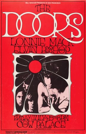 Lot #7154 The Doors 1969 Cow Palace Concert Poster