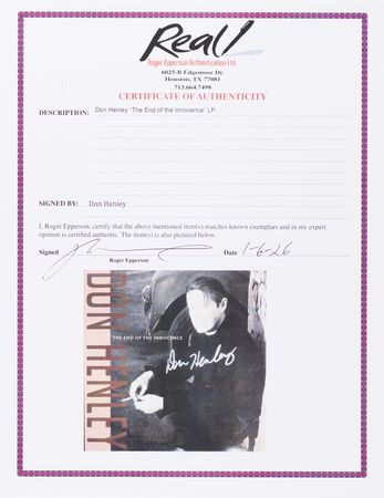 Lot #7346 The Eagles: Henley, Don - Image 2