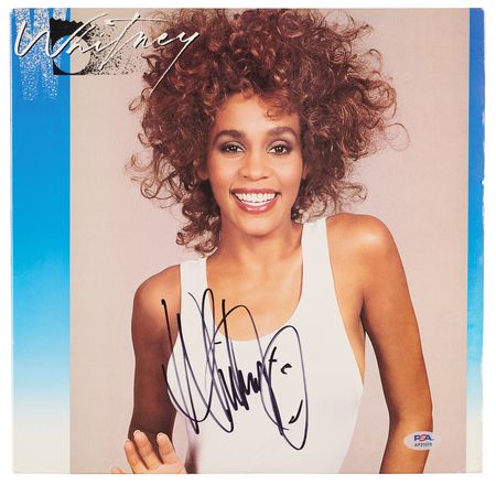 Lot #7476 Whitney Houston Signed Album - Whitney