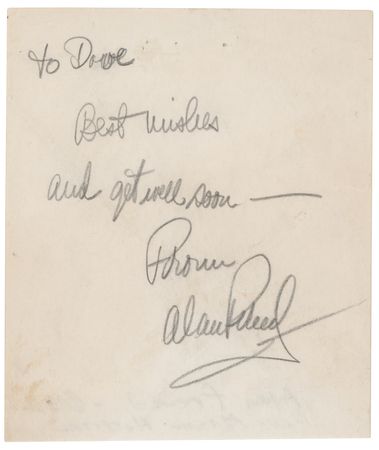 Lot #7257 Allan Freed Signature