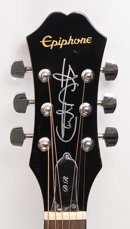Lot #7408 Guitar of Hope Signed by (50) Celebrities, including Taylor Swift, Britney Spears, and Barbra Streisand - Image 10
