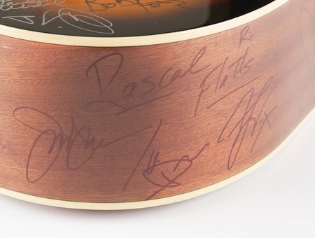 Lot #7408 Guitar of Hope Signed by (50) Celebrities, including Taylor Swift, Britney Spears, and Barbra Streisand - Image 8