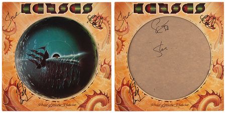 Lot #7356 Kansas Signed Album - Point of Know Return - Image 1