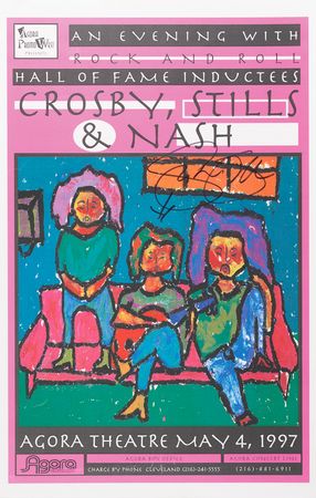 Lot #7280 Stephen Stills and Graham Nash (3) Signed Items - Image 3