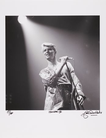 Lot #7332 David Bowie Photographic Print Signed by