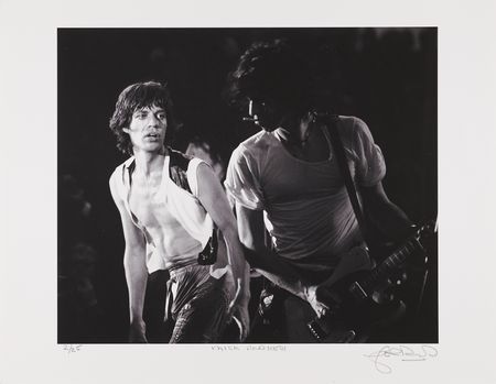 Lot #7127 Mick Jagger and Keith Richards