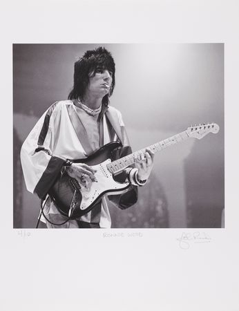 Lot #7144 Ronnie Wood Photographic Print Signed by