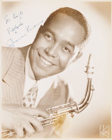 Lot #7248 Charlie Parker Signed Photograph