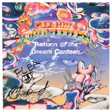 Lot #7486 Red Hot Chili Peppers Signed CD Insert -