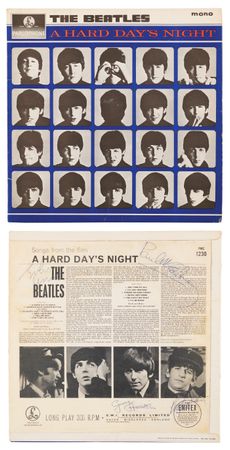 Lot #7001 Beatles Signed Album - A Hard Day's