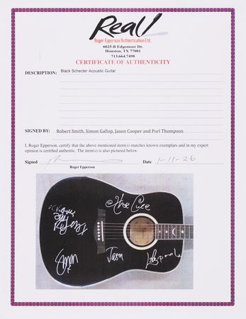 Lot #7416 The Cure Signed Guitar - Image 3