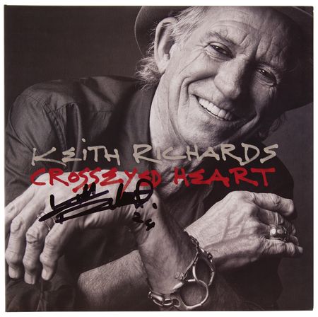 Lot #7128 Keith Richards Signed Album - Crosseyed
