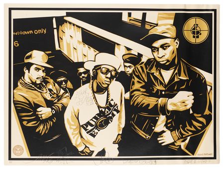 Lot #7482 Public Enemy Signed Artist's Proof