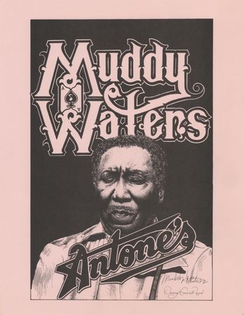 Lot #7250 Muddy Waters 1979 Antone's Concert Poster and Handbill (11.5˝ x 17.5˝) - Image 2