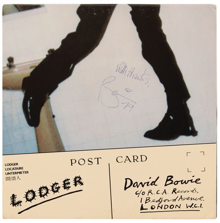Lot #7333 David Bowie Signed Album - Lodger