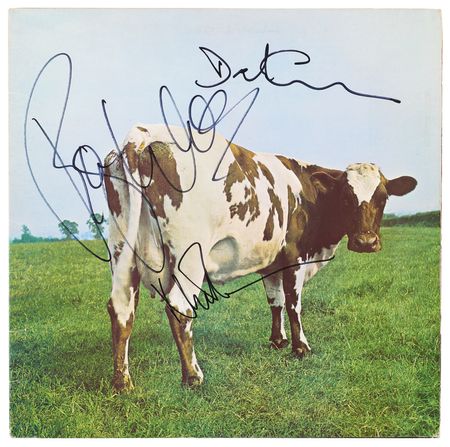 Lot #7239 Pink Floyd Signed Album - Atom Heart