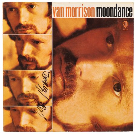 Lot #7276 Van Morrison Signed Album - Moondance