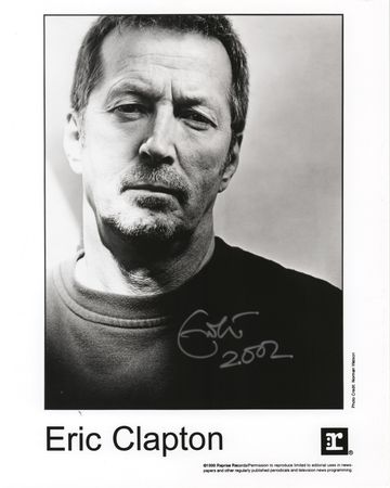 Lot #7334 Eric Clapton Signed Photograph - Image 1