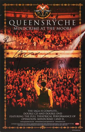 Lot #7432 Queensryche Signed 2006 'Mindcrime at