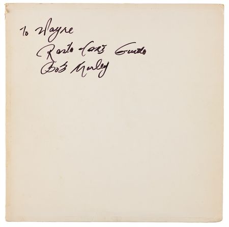Lot #7318 Bob Marley Signed Bootleg Album - Jah Joys and Rainbow - Image 2
