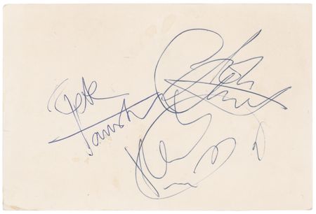 Lot #7149 The Who Signatures - Townshend, Moon,