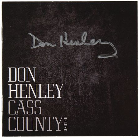 Lot #7347 The Eagles: Don Henley Signed CD Booklet - Cass County - Image 1