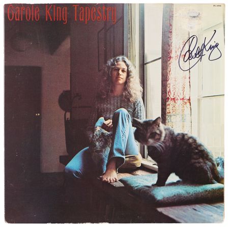 Lot #7357 Carole King Signed Album - Tapestry