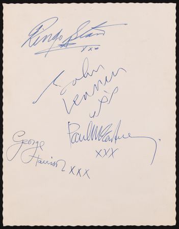 Lot #7005 Beatles Signed Photograph - Autographed